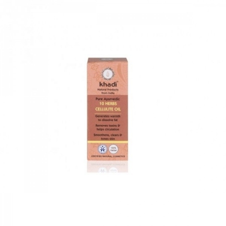 KHADI Antycellulitowy olejek z 10 ajurwedyjskich ziół 10ml